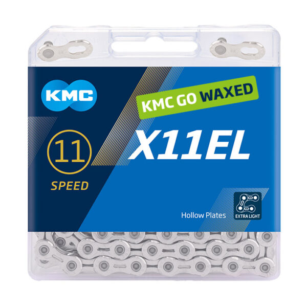 KMC 11-speed Ketting X11 EL WAX 1/2x11/128 118L zilver/zilver