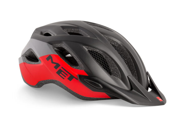 Casque MET Crossover - Mat Noir/Rouge [M 52-59cm]