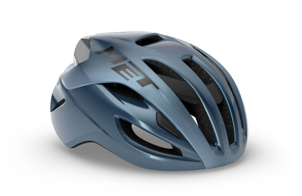 MET Rivale Mips Helm - Glanzend Blauw/Zilver [M 56-58cm]