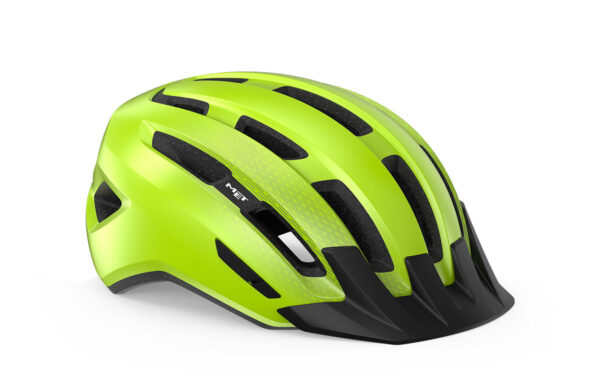 MET Downtown Mips Helm - Glanzend Fluo Geel [S/M 52-58cm]