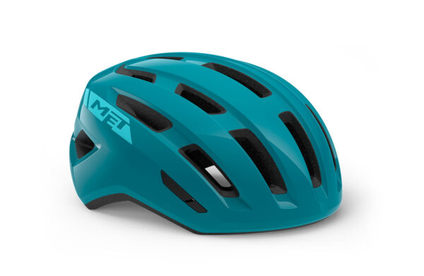 MET Miles Mips Helm - Glanzend Teal [M/L 58-61cm]