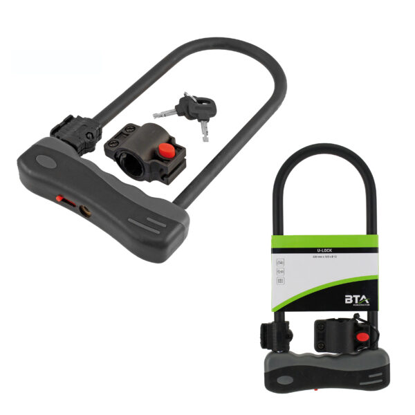 Candado en U BTA - Negro 165x320mm