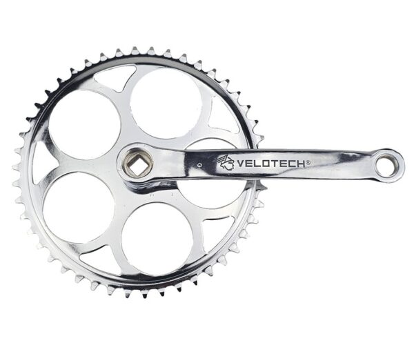 Pédalier Velotech - Acier Chrome
