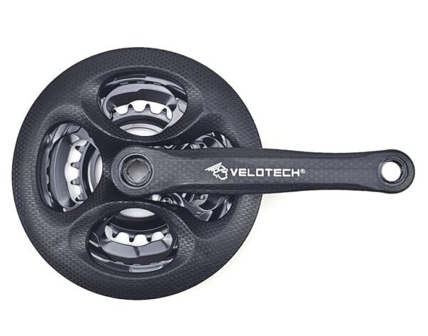 Pédalier 170mm 24/34/42T - Noir