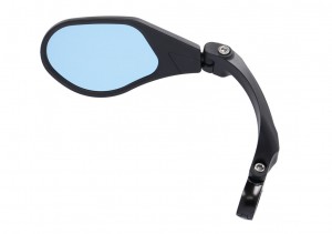 Espejo Retrovisor Manillar - Abrazadera Izquierda, Cristal HD Azul, Irrompible (MR-K13)
