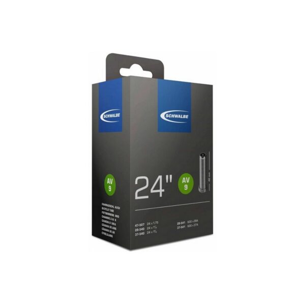 Schwalbe sisekumm 24x1-3/8 (AV9) autoventiil 40mm karbis