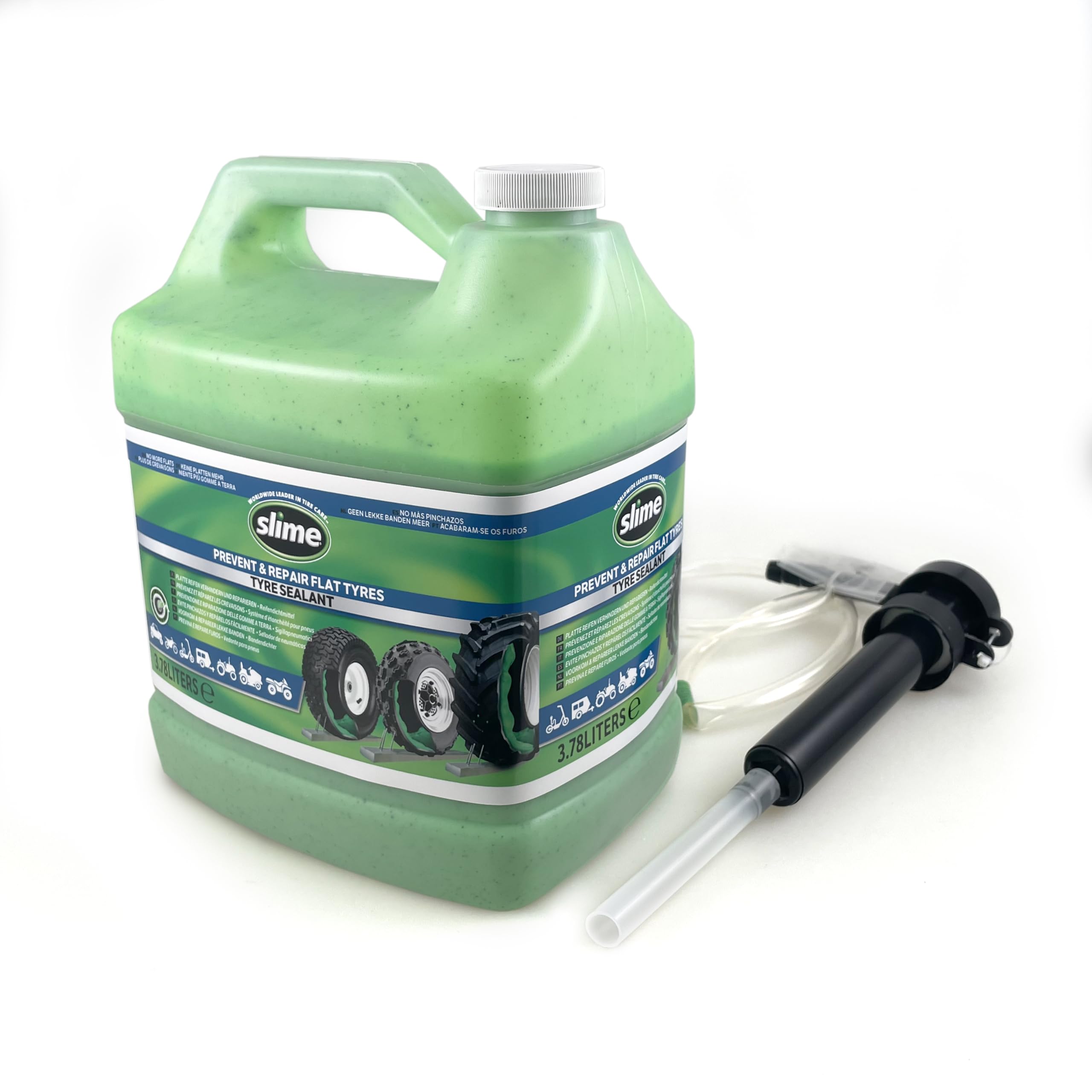 Sellante Neumáticos Tubeless Slime 3.8L con Bomba