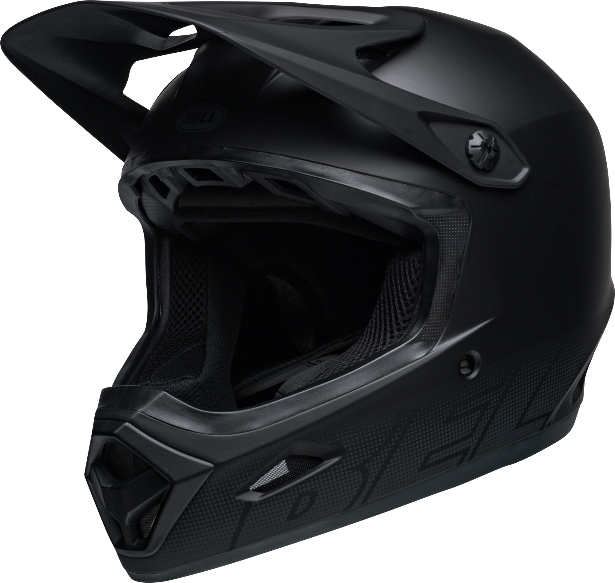 Bell Transfer Full Face kiiver matt must (M 55-59cm)