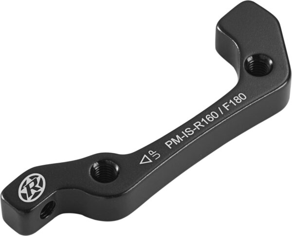 Reverse Scheibenbremsadapter IS-PM 180/160mm Schwarz