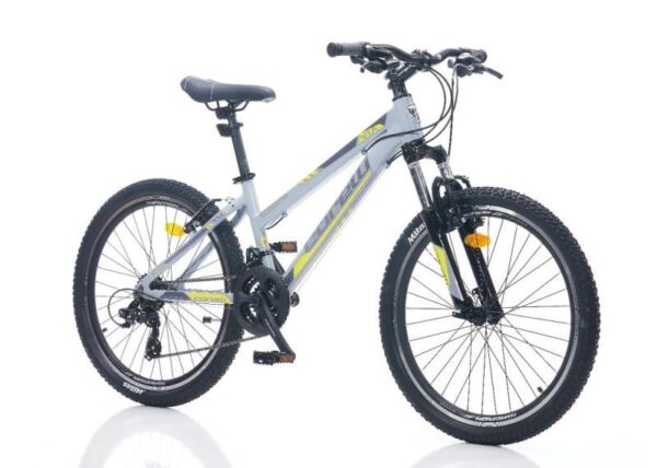 Ľahký detský MTB bicykel Corelli Via 1.1 Lady 24" Sivý