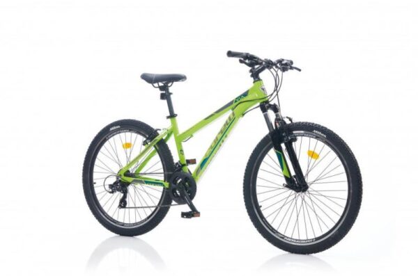 Ľahký detský MTB bicykel Corelli Via 1.1 Lady 24" Zelený