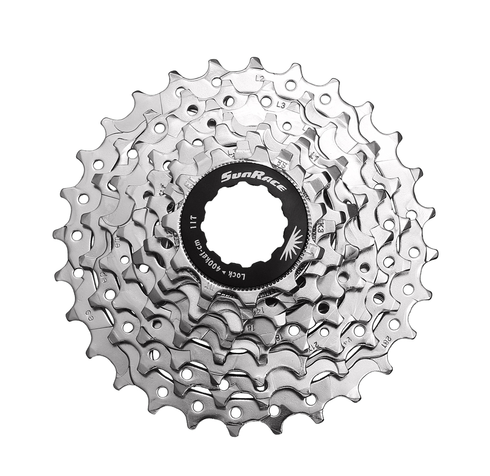 Casetă 8 Viteze SunRace R86 12-25T Nichel Argintiu