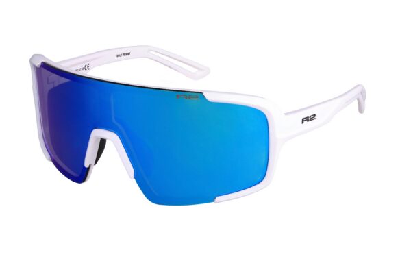 Ochelari Ciclism R2 IMPULSE AT028A Alb/Lentile Cromate Albastru Gheață