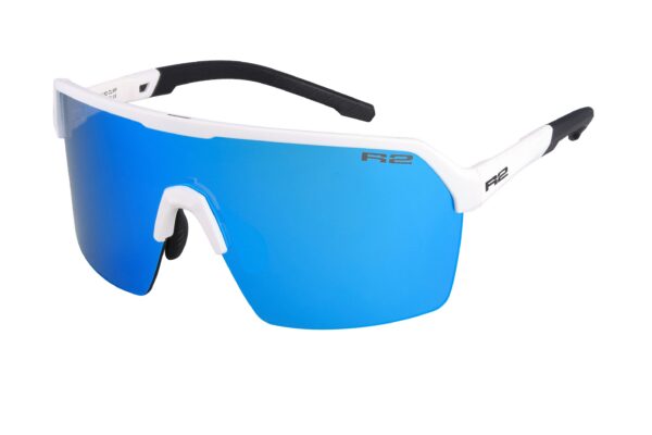 Колоездачни Очила R2 CLIFF AT113D Бели/Ледено Сини Хромирани Лещи с Калъф