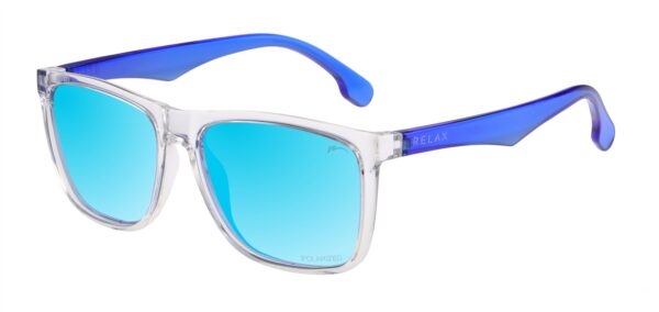 Ochelari de Soare Relax ALBURRY R2358E Transparent-Albastru/Lentile Albastre