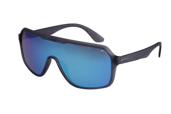 Ochelari de Soare Relax TUBE R2366C Negru/Lentile Albastre