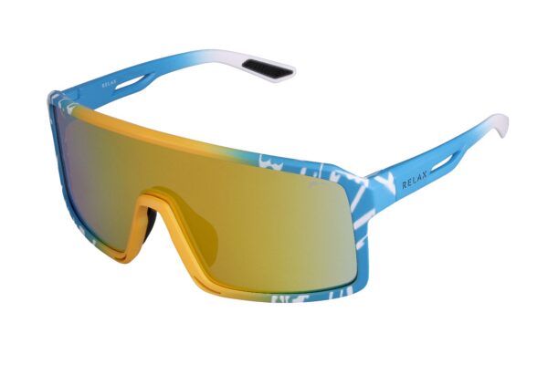 Ochelari de Soare Relax GULL R5433E Albastru-Alb/Lentile Aurii