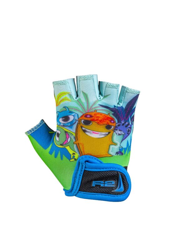 Детски Ръкавици R2 VOSKA Сини/Зелени Чудовище (4Y)