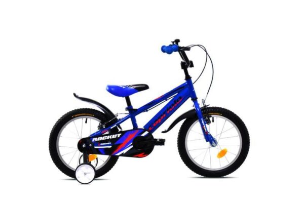 Detský bicykel s protišliapacou brzdou Capriolo Rocket 16" Modrý