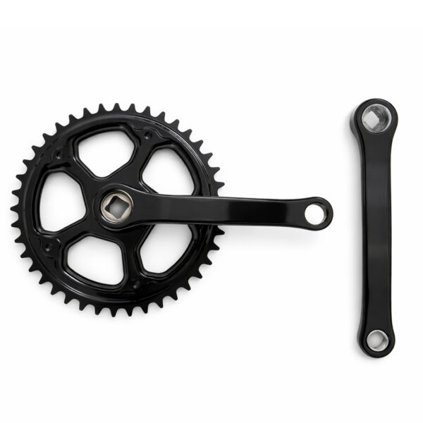 Stål Vevparti 38T 140mm Fyrkantsaxel med Dammskydd