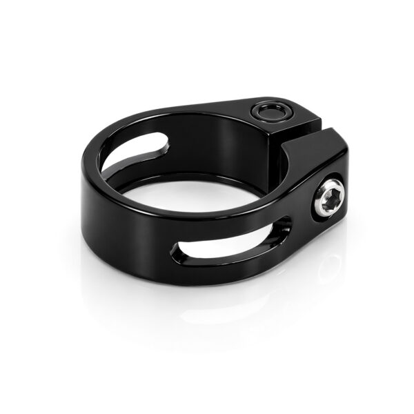 Alu Sedlová Objímka se Šroubem 34.9mm Černá