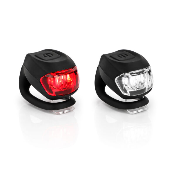 Cardamo Spark 2-LED Silikoonist Tulede Komplekt Must