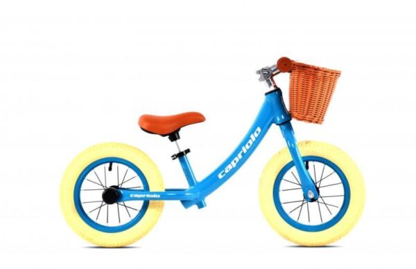 Hliníkové odrážadlo Capriolo GurGur Modré s košíkom