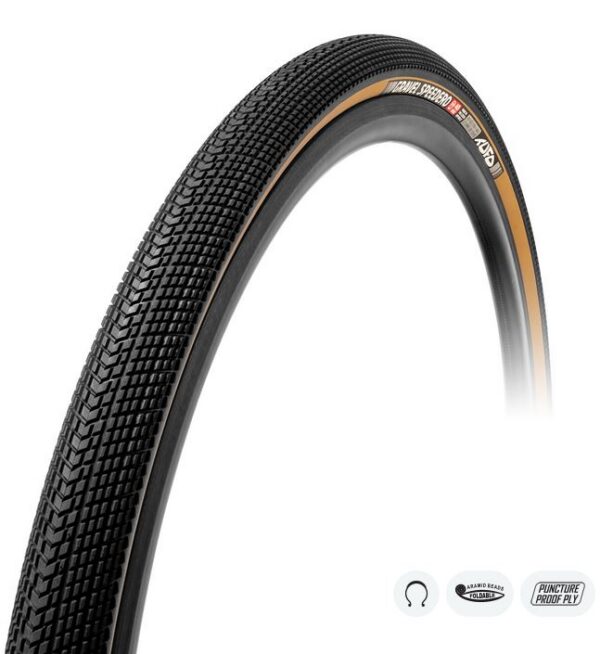 Gravel Guma Tubeless TUFO Speedero TLR 700x36C Crno-Bež