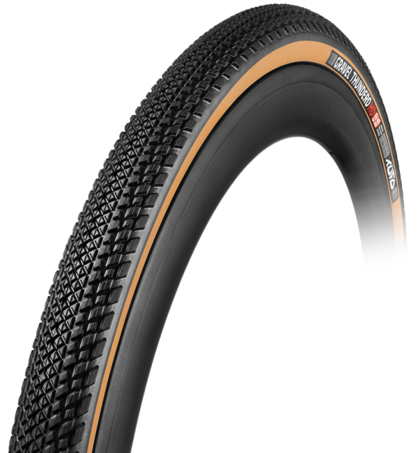 Gravel Guma Tubeless Ojačana TUFO Thundero HD TLR 700x44C Crno-Bež