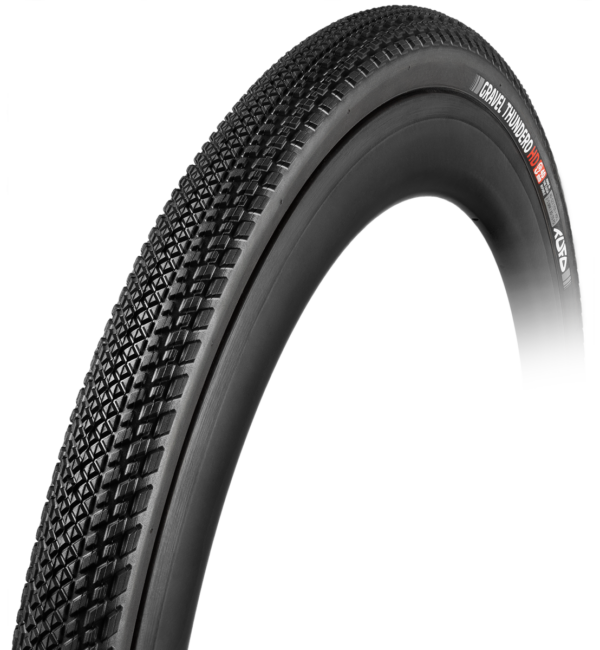 Gravel Guma Tubeless Ojačana TUFO Thundero HD TLR 700x40C Crna
