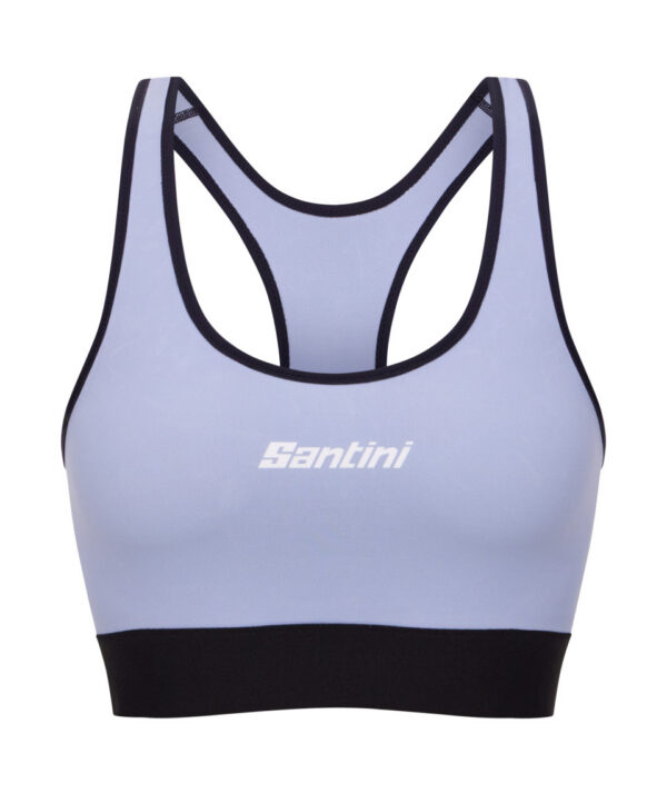 Дамско Спортно Бюстие Santini VIBE Лазурно Синьо M