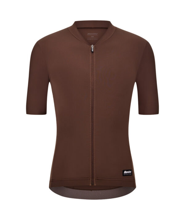 Cyklistický Dres Krátký Rukáv Unisex Santini RTR SUMMER Čokoládově Hnědý M