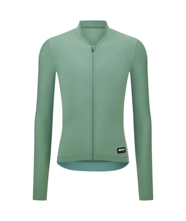 Cyklistický Dres Dlouhý Rukáv Unisex Santini RTR SUMMER Šalvějově Zelená M