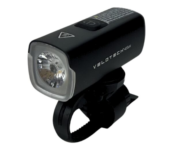 Предна Светлина Алуминиева USB Velotech Vega 400 Лумена