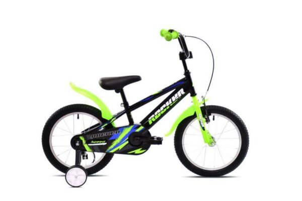 Adria Rocker 16" Barncykel Svart/Grön