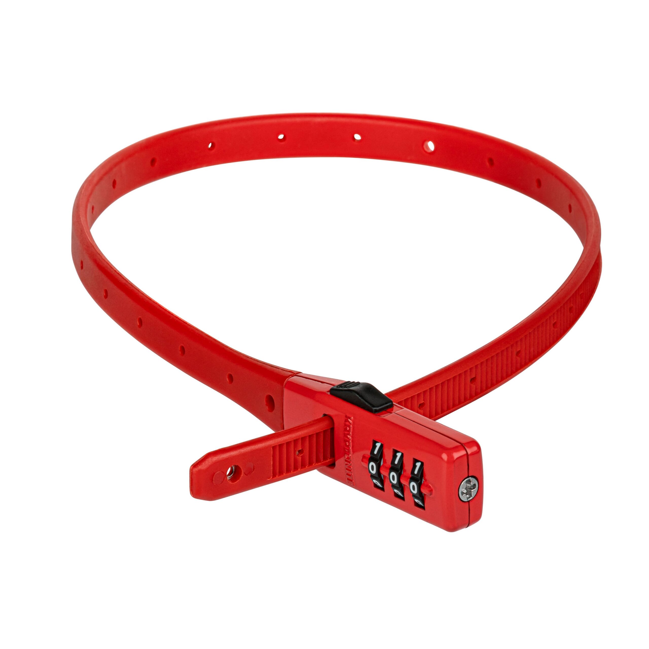 Kryptonite Click Lock Spiralkabelschloss mit Zahlencode (Rot)