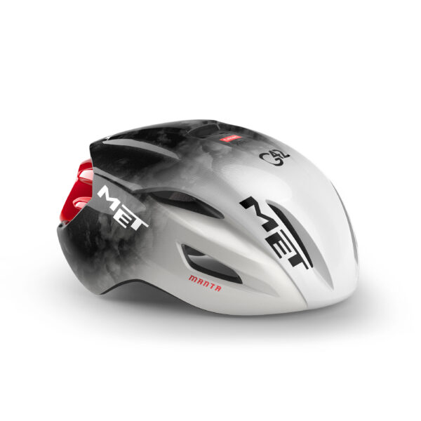 Cască Bicicletă MET Manta MIPS UAE Team Edition 2025 [Alb-Gri-Roșu, 58-61 cm (L)]