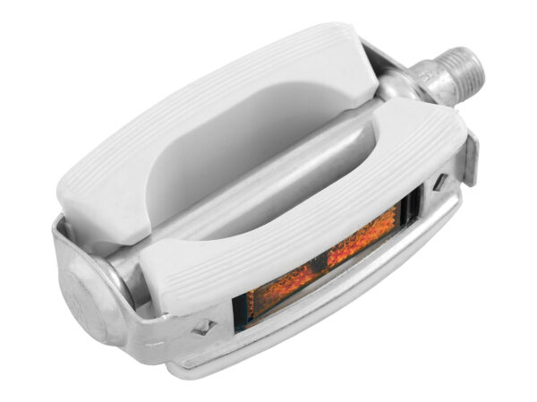 Union SP-689 Sport Pedalen Rubberen Oppervlak Wit met Reflectoren