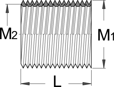 Unior 1695.4 Vasaku Pedaali Keermepuks M14x1.25 - M16x1.00 - Image 2