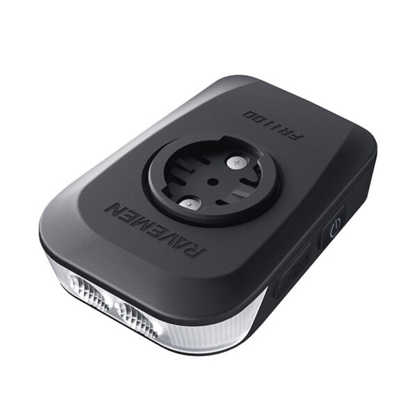 Predné Svetlo na GPS Držiak Ravemen FR1100 1100 Lúmenov Power Bank Čierne