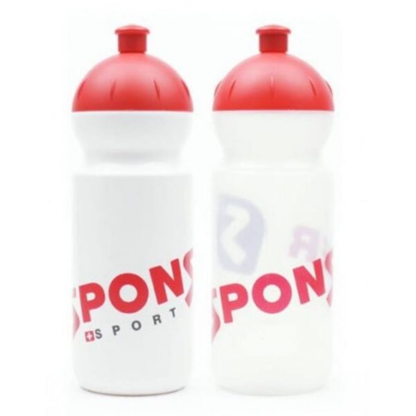 Sponser Vattenflaska 500ml BPA-fri Vit/Röd
