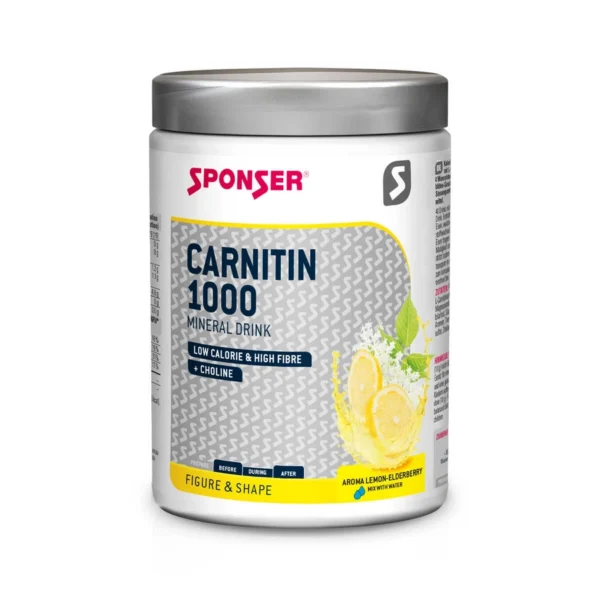 Sponser CARNITIN 1000 MINERALDRINK Soc-Lămâie 400g Cutie Energizant/Arzător Grăsimi