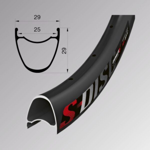 Remerx S-Disc 28"/29" (622x25) Diskpiduri Pöid 32H Kõrgus 29mm Must