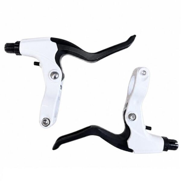 Conjunto de Manetes V-Brake Alumínio Preto/Branco