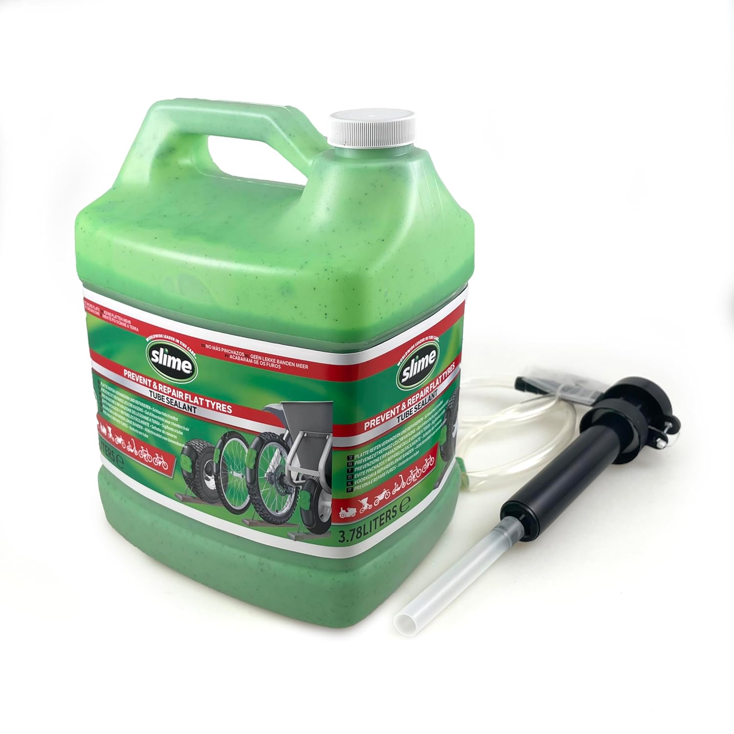 Slime Torkekindel Vedelik Sisekummidele 3.8L Pumbaga (Umbes 30 Rehvile)