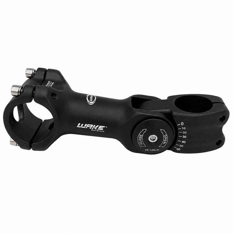 Wake Reguleeritav A-Head Roolipikendus 28.6/110mm Matt Must 31.8mm Juhtrauale