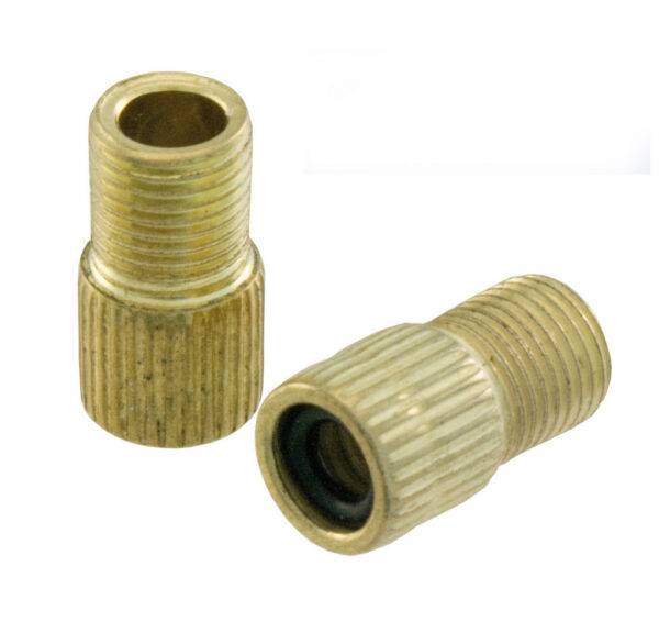 Adaptador de Válvula em Latão Presta para Schrader com Vedante de Borracha