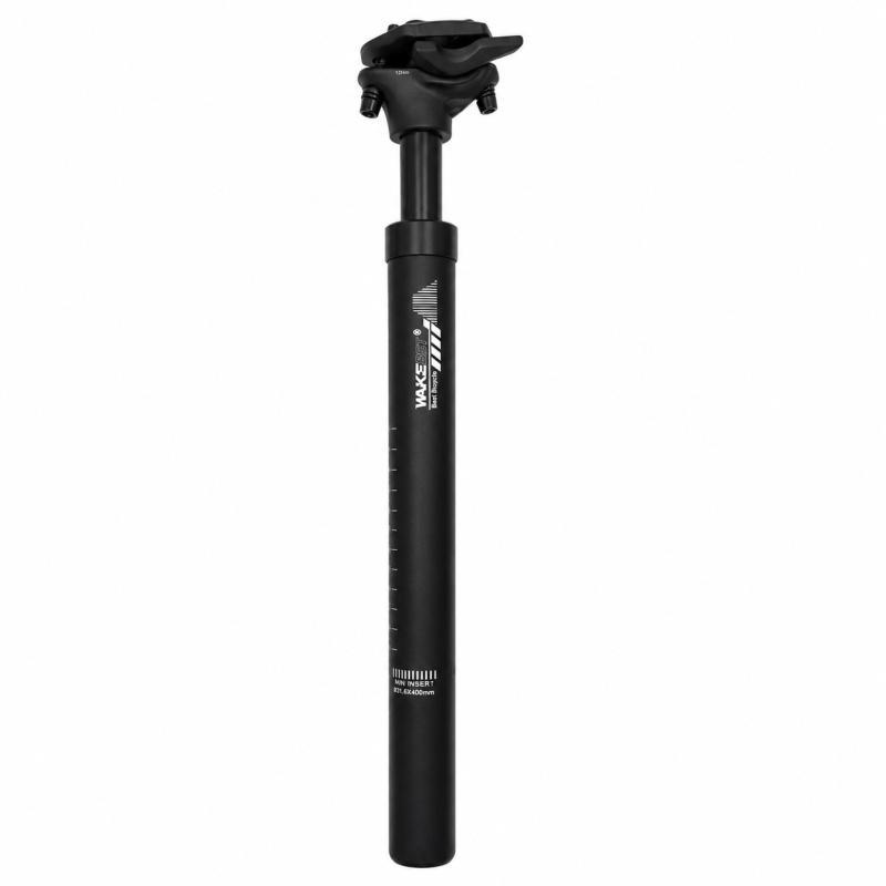 Tubo Sella Ammortizzato Alu Wake con Testa 31.6x400mm Nero Opaco