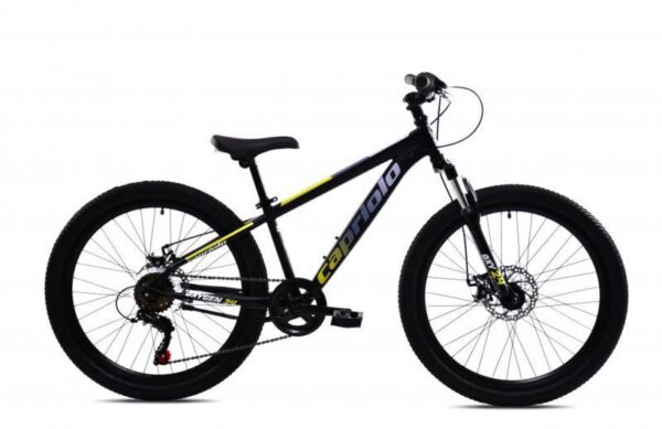 Capriolo Oxigen Disc 24" Kinder MTB Zwart/Geel