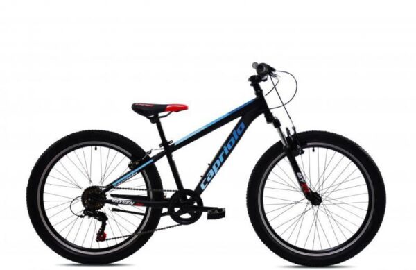 Capriolo Oxigen 24" Kinderfiets Zwart/Blauw